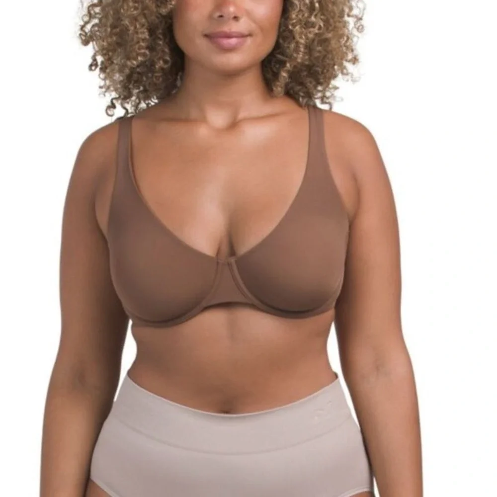 Wolford Women's‎ Pure Microfiber Underwire Convertible Bra in Brown 36D